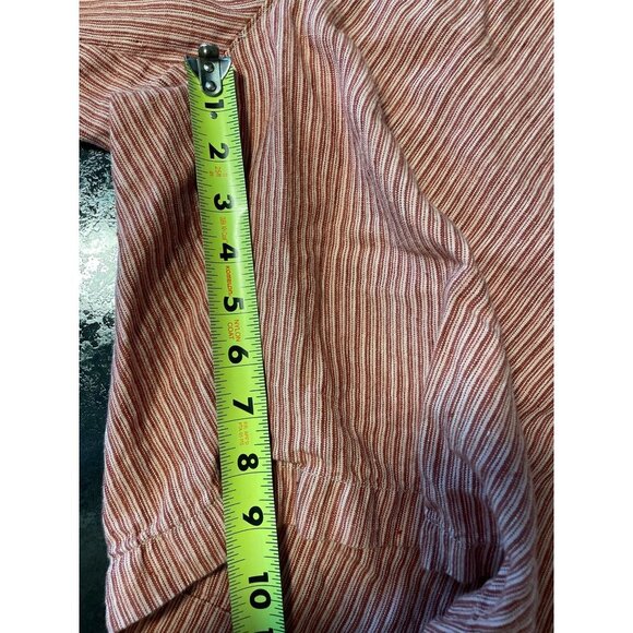 Tommy Bahama Red White Vertical Striped Mens Linen Shorts Sz 40 - Picture 8 of 10